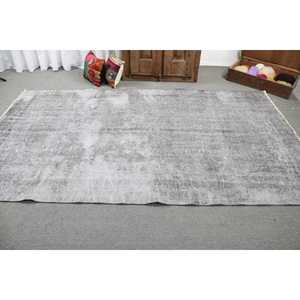 Tapis de 5x8,9 pieds, tapis turc vintage, tapis en laine grise - Product Image 3