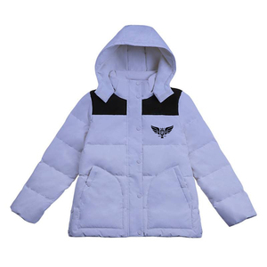 Blouson d'aviateur d'hiver décontracté en satin tissé avec logo ODM imperméable et respirant coupe-vent solide pour bébé fille et garçon - Product Image 1