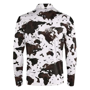 Chemises de golf respirantes à séchage rapide par sublimation Polyester Logo personnalisable Chemises polo décontractées à manches longues pour hommes Vêtements de pêche - Product Image 4