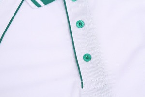 Polo de Manga Corta de Primera Calidad para Hombre, con Logotipo Personalizable, Secado Rápido, Cuello y Puños con Contraste de Color, Estilo Pique - Product Image 5