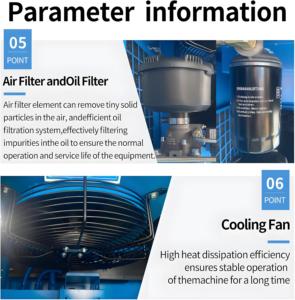 Compresor <span class=keywords><strong>de</strong></span> Aire VEXOR <span class=keywords><strong>de</strong></span> 15 kW, Compresor <span class=keywords><strong>de</strong></span> Aire <span class=keywords><strong>de</strong></span> Tornillo <span class=keywords><strong>de</strong></span> 20 HP, 6-14 bar, Compresor <span class=keywords><strong>de</strong></span> Aire Rotatorio Industrial <span class=keywords><strong>de</strong></span> Bajo Ruido para Limpieza con Vapor - Product Image 2