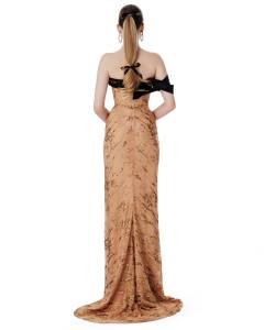 Robe MIDNIGHT LACE _ robe de soirée de luxe haute couture d'une marque locale vietnamienne - Product Image 3