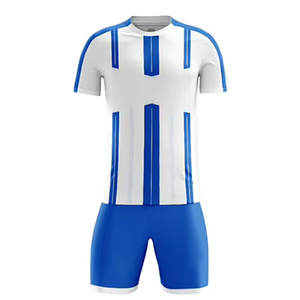 Uniformes de fútbol de equipo transpirables recién llegados uniformes de equipo de fútbol de diseño OEM hechos en fábrica para venta en línea - Product Image 1