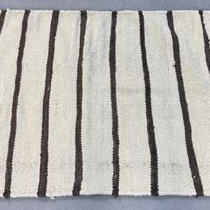 Vintage Turkish <b>Rug</b>, 2.6x9.2 ft <b>Runner</b> <b>Rug</b>, White Brown Camouflage <b>Rug</b> - Product Image 3