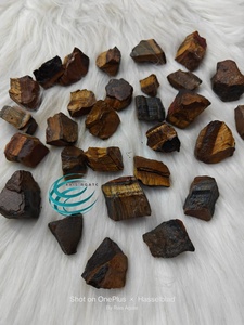 Piedra Natural de Ojo de Tigre, Gema Cruda de Color Marrón Dorado, Cristal Mineral, Proveedor Mayorista - Product Image 5