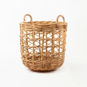 Hot <b>Product</b> Ecofriendly Woven Wicker Seagrass Basket Collapsible <b>Laundry</b> Hamper Homeware Natural Material Made From Vietnam - Product Image 5