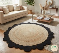 Tapis en jonc de mer personnalisable, haute qualité, fait main, design uni, nouvelle collection 2025, écologique, à poils longs, vente en gros