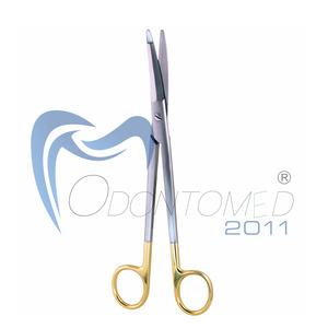 Ciseaux de dissection Metzenbaum à pointe biseautée en acier inoxydable 5 1/2 pouces, instruments chirurgicaux incurvés à pointe arrondie, Odontomed 2011 - Product Image 6