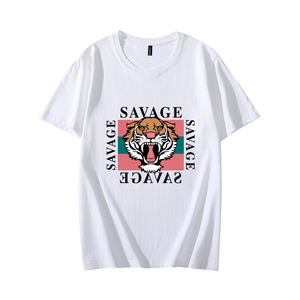 Camiseta unisex de 100% algodón con hombros descubiertos, talla americana, sin costuras, lisa, en blanco, OEM, ODM, logotipo personalizado, camisetas para hombre con letras - Product Image 3