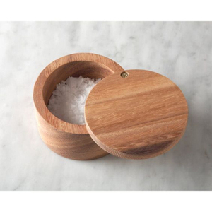 Boîte à épices en bois faite à la main boîte à sucre et sel boîte de cuisine en bois pour la maison Restaurant accessoires de cuisine avec couvercle taille personnalisée - Product Image 5