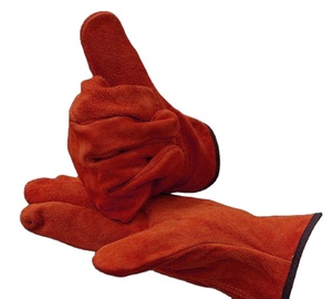 Premium Quality Goat Grain Leather <b>Driver</b> Working <b>Gloves</b> Heavy Duty Hand Protection Adjustable Wristband General Purpose - Product Image 6