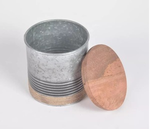 Latest Look Metal Canister Excellent Quality Black Coated Colour Handmade Storage <b>Box</b> Customized Size in Wholesale Cheap Price - Product Image 4