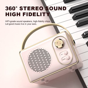 Retro Bt Loa Cổ Điển Retro Âm Nhạc Máy Nghe Nhạc Âm Thanh Stereo Xách Tay Trang Trí <span class=keywords><strong>Mini</strong></span> Loa Du Lịch Âm Nhạc Máy Nghe Nhạc - Product Image 4