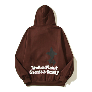 เสื้อฮู้ดโอเวอร์ไซส์ผู้ชายผ้าฝ้าย100% โอเวอร์ไซส์สำหรับฤดูหนาว - Product Image 2