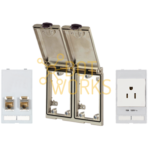 Prise murale Murrelektronik neuve 4000-68123-1200040 en plastique avec 2 prises CA - Product Image 1