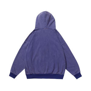 Ropa de calle para hombre con cremallera de gran tamaño Sun Faded Hoodies 100% sudaderas con capucha de algodón con marca y etiqueta personalizada - Product Image 3