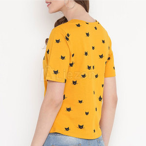 เสื้อยืดผู้หญิงแบบสั่งทำได้เสื้อยืดผู้หญิงจากปากีสถาน - Product Image 3