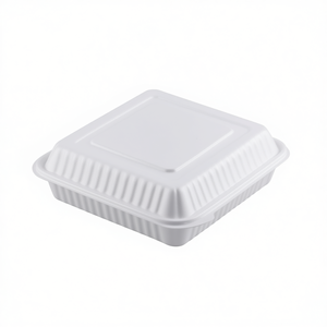 Contenitore per Pranzo Quadrato in PP con Coperchio a Cerniera 23x15x7 cm, Monocomponente, 1 Scomparto - Product Image 2
