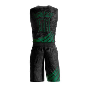 Conjunto de uniformes de baloncesto personalizados al por mayor, ropa deportiva por sublimación, conjuntos de baloncesto transpirables de secado rápido de proveedor de fábrica OEM - Product Image 3