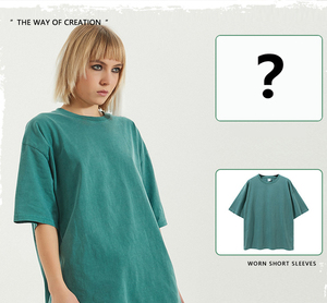 Logotipo personalizado Streetwear Hip Hop Cuello redondo Camisetas para hombre Dark High Street Fashion Loose Fit Cotton Camiseta en blanco Camiseta para hombres - Product Image 6