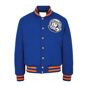 Nouvel arrivage de veste de baseball Vêtements d'extérieur d'hiver Lettermen Button Style Street Wears Veste en tissu de laine très vendue - Product Image 1