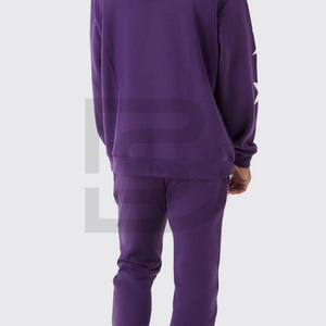 ชุดวอร์มลำลองสำหรับผู้ชายชุดวอร์มกางเกงขาบานชุดวอร์มผ้าโพลีเอสเตอร์100% พิมพ์ลายซับลิเมชัน - Product Image 5