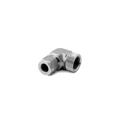 Conector de Codo Hembra Personalizable de Acero Inoxidable Plateado de 25mm BSP 9000 PSI OEM Forjado SE-LOK para Tuberías, Accesorios de Tubería Hexagonales de Tubo Igual