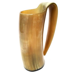 Taza de cuerno artesanal de primera calidad con hermoso grano natural, vasos sostenibles de origen ético para el hogar y el bar - Product Image 5