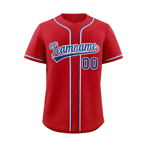 Uniformes de béisbol en blanco de secado rápido de moda último personalizar poliéster personalizado su propio diseño uniforme de béisbol liso - Product Image 1