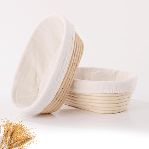 Panier à pain ovale en rotin naturel au meilleur prix, paniers à pain en rotin avec doublure, vente en gros du Vietnam - Product Image 2