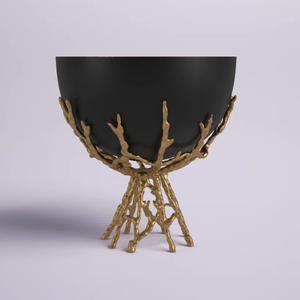 Nouveauté bois de cerf en aluminium bol de fruits décor de table de mariage fruits dessert fruits secs servant des bols maison cuisine table à manger - Product Image 4