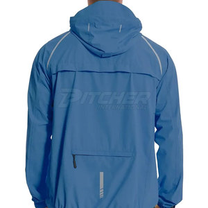 Veste coupe-vent à capuche zippée pour homme, mode décontractée, légère, écologique, veste d'hiver avec options personnalisables - Product Image 4