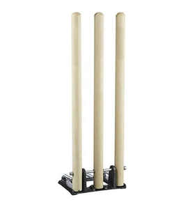 Hot Selling Customizable Wooden <b>Cricket</b> Wickets <b>Set</b> Spring Base Heavy Duty Professional Outdoor <b>Cricket</b> Stumps Bails Custom - Product Image 1