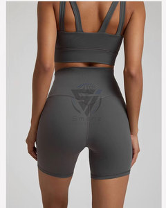 Shorts Deportivos 2 en 1 para Mujer, Ecológicos, Transpirables, Sin Costuras, con Bolsillo para Teléfono, 100% Poliéster, Tallas Grandes, para Gimnasio y Entrenamiento - Product Image 2