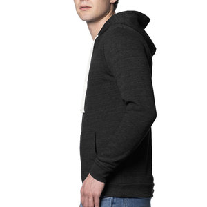 Sweat à capuche à fermeture éclair intégrale et à manches longues en polaire poly/coton pour hommes Hanes Sweat à capuche unisexe en coton ultime - Product Image 4