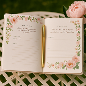 LABON grazia preghiera diario rosa copertina rigida lamina d'oro elegante cristiano devozionale taccuino per la fede <span class=keywords><strong>libro</strong></span> del Logo del diario regalo della bibbia - Product Image 3