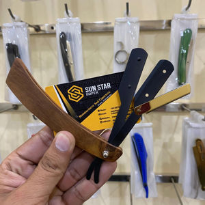 High Quality Wooden and Stainless Steel Material Straight Edge <b>Razor</b> - Product Image 2