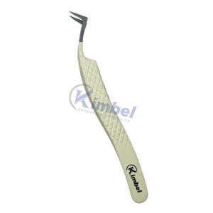 Volume russe professionnel L Type pince à épiler personnalisée pince à épiler Extension de cils à pointe en fibre - Product Image 5