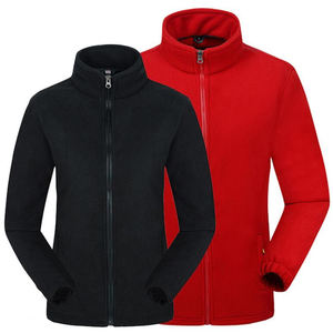 Veste en polaire Sherpa respirante d'extérieur à fermeture éclair intégrale d'hiver décontractée de taille XL pour hommes en coton avec broderie en peau de mouton et poche zippée - Product Image 3