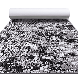 Tapis camouflage moderne 5-6mm carré bordé EVA qualité marine imperméable noir gris antidérapant brossé/rainuré extérieur - Product Image 1