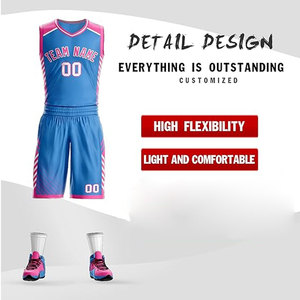 เครื่องแบบบาสเก็ตบอลออกแบบได้ตามต้องการสไตล์ใหม่ - Product Image 3