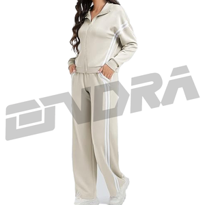 Conjunto de salón de dos piezas de moda para mujer, chaqueta de sudor y pantalones para correr, chándal, ropa informal suave, moda de otoño cómoda - Product Image 3