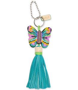 พวงกุญแจและพวงกุญแจวงกลมประดับลูกปัดหลากสีสัน ดีไซน์สวยงาม สีส้ม เหลือง และขาว ทำด้วยมือจากอินเดีย สำหรับเด็กผู้หญิง - Product Image 5