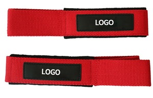 GAF Premium grado profesional Extra larga longitud 100% algodón muñequeras correa de levantamiento de pesas muñequeras de levantamiento de pesas - Product Image 3