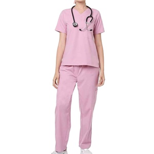 Superior Stretch Breathable Cotton Healthcare Staff Clothing <b>Nursing</b> Scrub Attire Hygienic Comfort Durable Hospital Uniform - Product Image 4