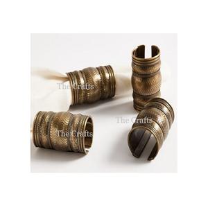 Anillo de Servilleta de Aluminio con Diseño de Hoja para Decoración de Mesa, Anillo de Servilleta de Papel con la Mejor Calidad - Product Image 5