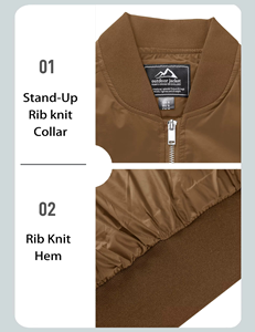 Chaqueta informal personalizada para hombre, rompevientos, cremallera, chaqueta de caza, chaquetas de bombardero, prendas de vestir ligeras - Product Image 3