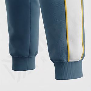 Conjunto Deportivo Personalizado con Logotipo, Chaqueta Deportiva de Forro Polar Técnico de Poliéster con Cremallera Completa, Pantalones Deportivos de Dos Piezas, Conjunto Deportivo para Hombre - Product Image 6