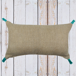 Custom Size <b>Rectangle</b> Heavy Linen Fabric Pillow <b>Cover</b> Premium Quality Woven Technique Plain Style Decorative Throw Pillows - Product Image 1