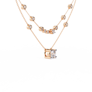 Hermoso Collar de Diamantes de Oro de 18K para Mujer, Hecho a Mano con Diamantes Cultivados en Laboratorio - Product Image 6